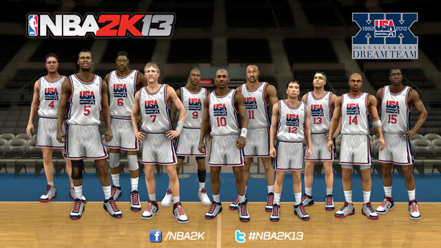 NBA 2K13』の国内リリースが決定、新旧ドリームチームの対決も実現