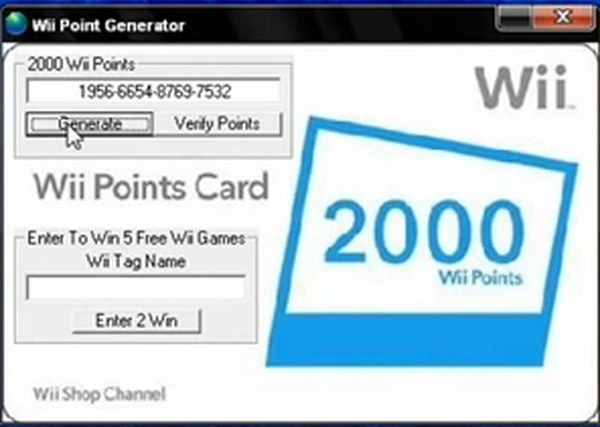 wii points generator no virus