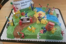 誕生日にこんなケーキはいかが？手作りの『ピクミン3』ケーキが羨ましすぎる出来 画像