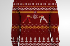 『ストリートファイター』のクリスマスセーターが海外通販サイトで登場、この冬はクリスマス波動拳？ 画像