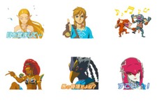 『ゼルダの伝説 BotW』がLINEスタンプに！ リンクやゼルダ、四英傑などがボイス＆アニメ付きで登場 画像