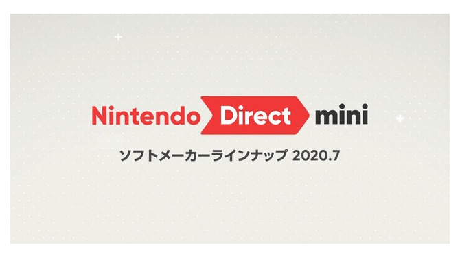 「Nintendo Direct mini ソフトメーカーラインナップ 2020.7」が7月20日23時より公開！