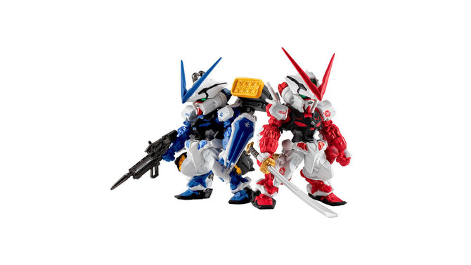 食玩「ガンダムアストレイRED ＆ BLUE セット」が本日22日13時より予約受付開始！豊富な武装が付属、それぞれ装備の交換も可能