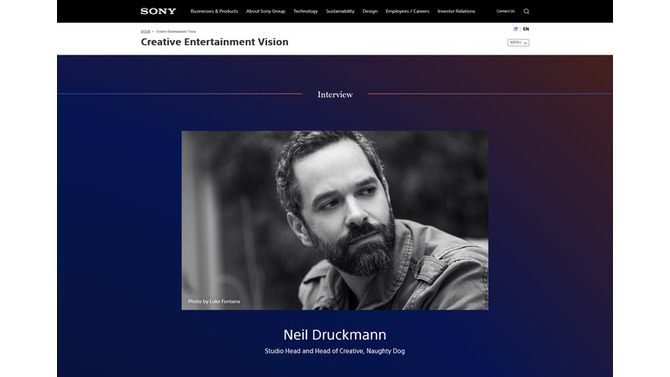 『The Last of Us』『アンチャーテッド』のニール・ドラックマン氏、次回作について「最もスリリングなプロジェクト」「ゲームの主流を再定義する可能性がある」米ソニーのインタビューに語る