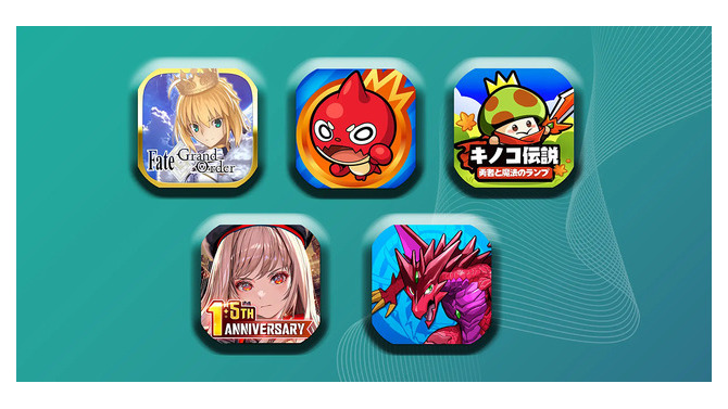 GWを制したモバイルゲームは『FGO』と『モンスト』、海外新作が迫る―Sensor Towerの分析より