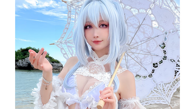 レディ・アヴァロン(水着プロトマーリン）『Fate/Grand Order』／箱ネコ（X：@hakonyanya）