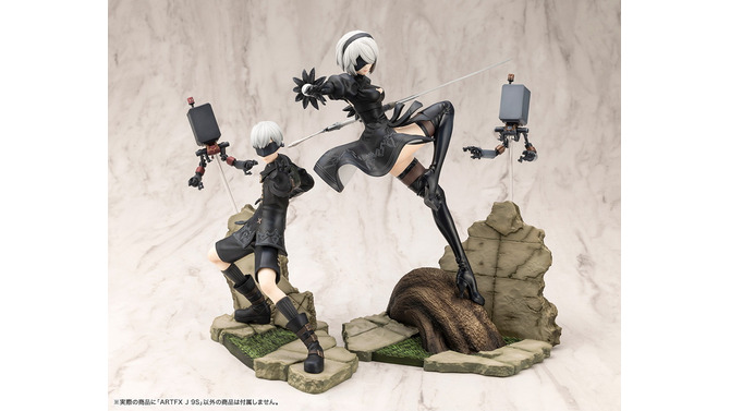 「ニーア オートマタ Ver1.1a」から、「2B」と「9S」が共闘ポーズでフィギュア化！華麗に斬りかかる躍動感が素晴らしい