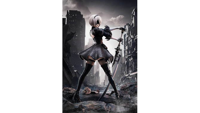 スラリとした美脚まで、1/4スケールで再現！「NieR:Automata」2Bフィギュアの圧倒的存在感