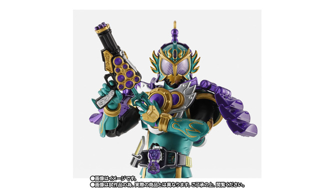 龍・砲・ハッハッハッ！「仮面ライダー龍玄」ブドウアームズがこだわり造形で“S.H.Figuarts”に出陣―ハンドガンも構えられる