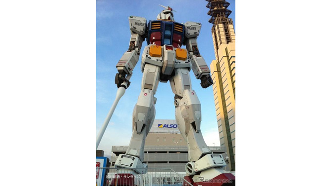 2010年に東静岡に登場した実物大ガンダム（C）創通・サンライズ