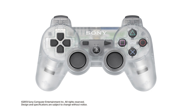 DUALSHOCK 3、単体では初となるスケルトン仕様な新色「クリスタル」を数量限定で発売