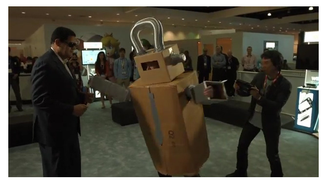 【E3 2014】宮本氏がGamePadを手にメカレジーと対決！『Project Giant Robot』をリアル再現してみた動画が公開