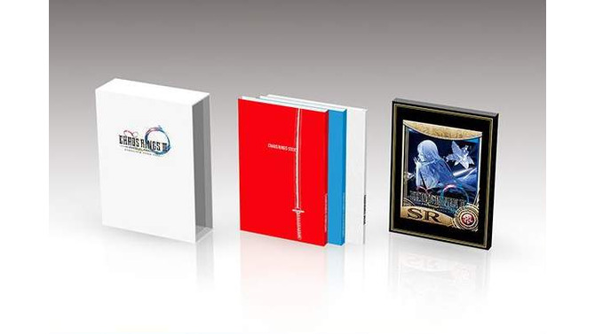 PS Vita版『ケイオスリングスIII』特装版は、小説や設定画集、イラスト集にサウンドアルバムなど盛り沢山