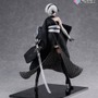 お値段約20万円の美しさ…！「ニーアオートマタ」より「2B」が“日本人形”でフィギュア化ー元衣装オマージュの着物を大胆に着崩す