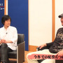 インタビュー中の2人（左：小山力也さん、右：宇垣秀成さん）