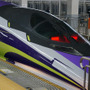 こだま新幹線「500 TYPE EVA」。博多―新大阪間を運行する。