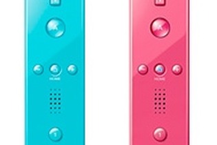 任天堂、Wiiリモコンの新色に「アオ」「ピンク」を追加 画像