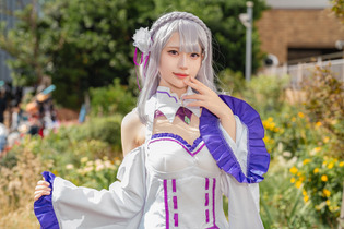 【コスプレ】「リゼロ」エミリアの銀髪を靡かせる姿が麗しい！美女レイヤー・緑埜【写真8枚】 画像