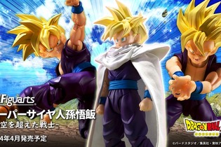 「ドラゴンボールZ」より「スーパーサイヤ人孫悟飯」がアクションフィギュア化！“叫び”や“プツン顔”などの表情パーツ、布マントで劇中の迫力を再現 画像