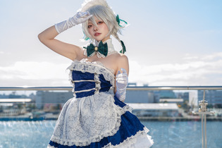 【コスプレ】オリジナリティ溢れる肩出し衣装も艶やか！完璧なメイド長になりきる『東方』咲夜レイヤー・水羽えと【写真7枚】 画像