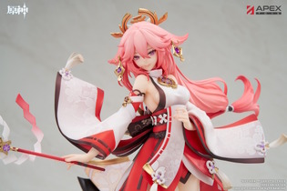 巫女服から覗く生足がすべすべセクシー！『原神』より「八重神子」が1/7スケールフィギュア化―蠱惑的な表情も堪らない 画像