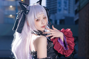 【コスプレ】「ホロライブ」紫咲シオン、ぱっつん前髪の生意気そうな表情が憎めない...ゴスロリ衣装が似合う美女レイヤー【写真9枚】 画像