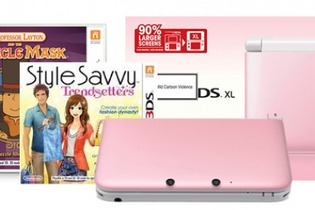 ニンテンドー3DS LL「ピンク×ホワイト」が北米にも登場・・・通販サイトでソフトとのセット販売限定 画像