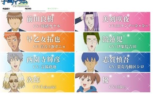 アニメ「学園ハンサム」声優陣が明らかに…気になる主人公役は？ 画像