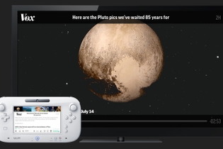 テレビ画面で映像、GamePadでテキスト、ニュースアプリ「Watchup.」が米国のWii Uで配信 画像