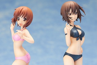 「ガルパン」西住みほ＆まほが水着フィギュアに！姉妹でキュートに登場 画像