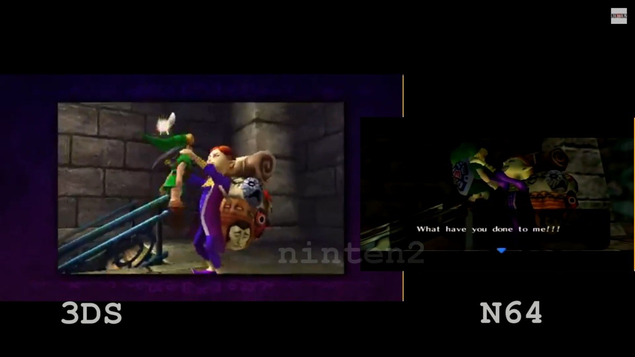 ユーザーメイドによる ゼルダの伝説 ムジュラの仮面 3ds N64比較動画が登場 インサイド