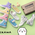 「ちいかわ」たちの顔ぬいぐるみがインパクト抜群！「CONVERSE」コラボシューズに“漫画のコマ”デザインなどが展開