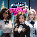 美女ディーラーと親密に！オンラインカジノの雰囲気を安全に楽しめるブラックジャックアプリ『Blackjack 21 - Dealer Queens』が配信中