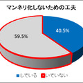 「マンネリ化しないための工夫」