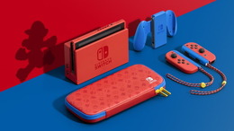 マリオモチーフのスイッチ本体特別セット「Nintendo Switch マリオレッド×ブルー セット」予約受付スタート！