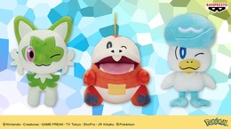 ニャオハ・ホゲータ・クワッスが、“ウインク”するぬいぐるみに!ニャオハのウインク顔は、破壊力満点