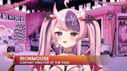 「Content Creator of The Year」はVtuberに！アメリカ発VShojo所属の「ironmouse」が受賞【TGA2023】