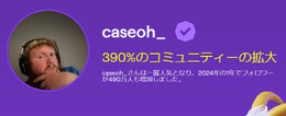 「The Game Awards 2024」コンテンツクリエイター部門は“CaseOh”が受賞！この1年で490万ものTwitchフォロワーを獲得し一躍人気に