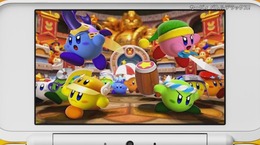 3DS『カービィ バトルデラックス!』10種類のバトルに13種類のコピー能力で挑め！ ソフト1本で最大4人までプレイ可能