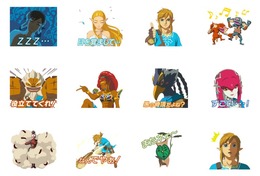 『ゼルダの伝説 BotW』がLINEスタンプに！ リンクやゼルダ、四英傑などがボイス＆アニメ付きで登場