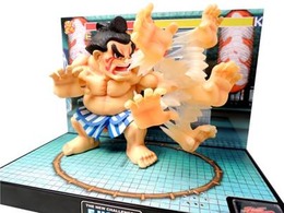 「エドモンド本田」のフィギュアが登場、百烈張り手が光って唸る!