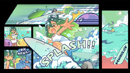 完全無料アプリ『ナミノリアン』iOS向けに配信開始─新人チームが制作した超爽快波乗りアクション!