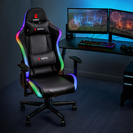 お前も光るのか…! 366通り12色に光るLED内蔵ゲーミングチェアが登場