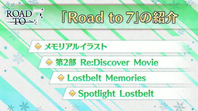 『FGO』第2部 第7章に追いつけ！メインシナリオ促進施策「Road to7」発表