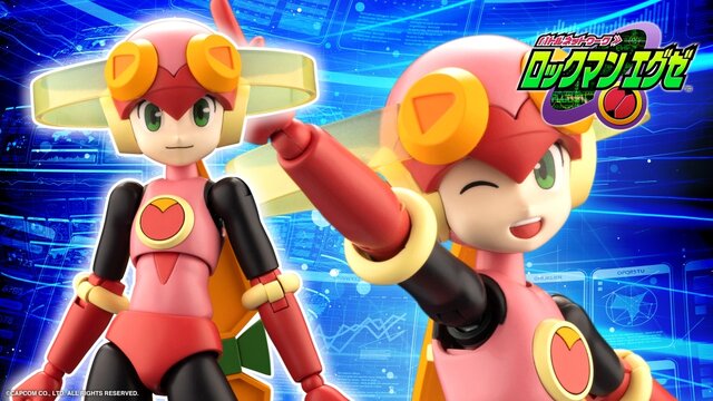 『ロックマンエグゼ』桜井メイルのネットナビ「ロール」がプラモデル化！キャラクター性溢れるフェイスパーツ、“ロールアロー”で劇中シーンを再現