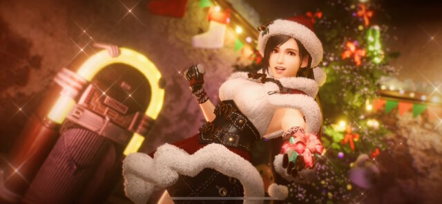 『FF7』クリスマス衣装のティファが可愛い！人気イラストレーター「はんくり」先生がファンアートを投稿