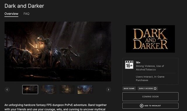 Steamストア削除から1年…『Dark and Darker』Epic Gamesストアに登場―洗練された製品を届けるための大きな準備段階