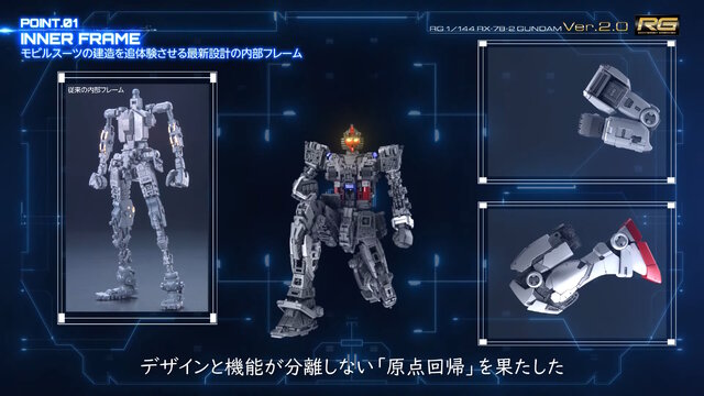 最初期のRGガンプラが“Ver.2.0”に進化！究極の解像度を持った「RG RX-78-2 ガンダム Ver.2.0」全貌公開