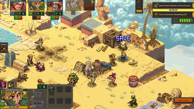 SNKの名作がシミュレーションRPGに！『METAL SLUG TACTICS』11月5日発売決定＆「クラーク」「ラルフ」「レオナ」参戦