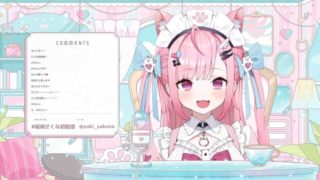 「結城さくな」VTuberのデビュー配信として歴代1位を記録―VTuber最高同接記録でもホロライブ・湊あくあ、桐生ココに次ぐ歴代3位に